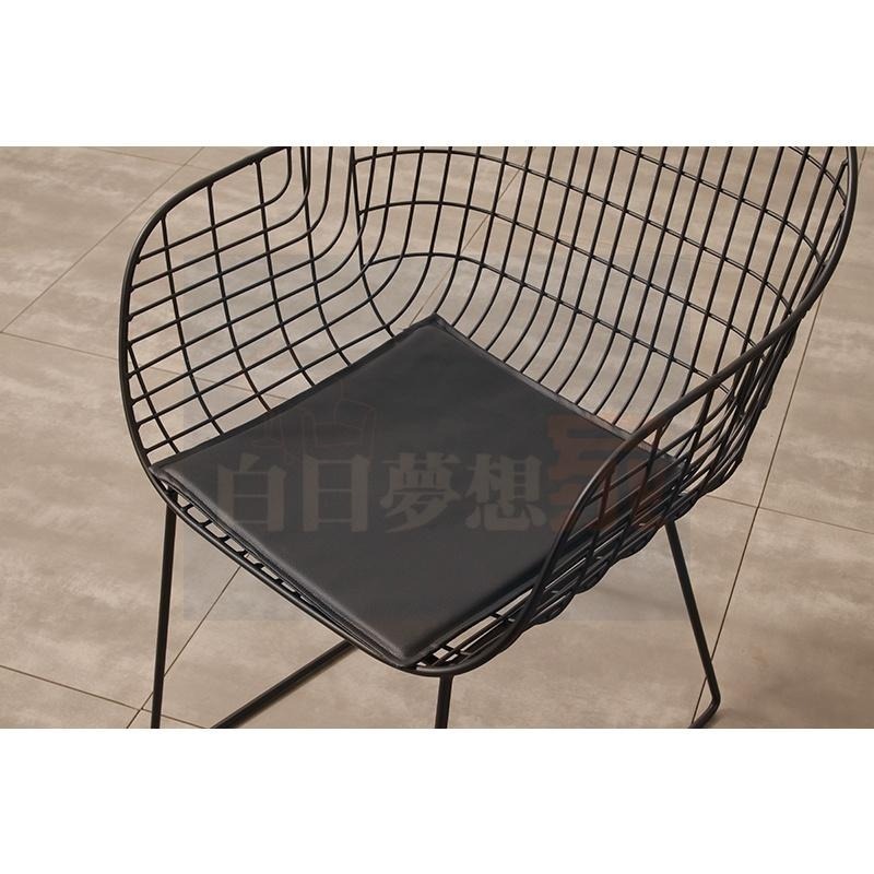 鐵藝椅子 網格椅 鏤空餐椅 戶外桌椅 庭院鐵藝網格椅 別墅北歐陽臺公園椅 戶外休閒靠背扶手 金屬鐵椅-細節圖9