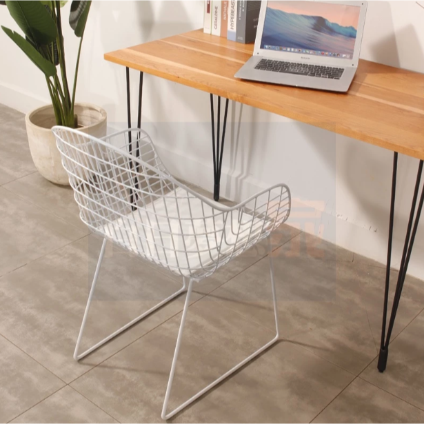 椅子（哑光白色带坐垫）