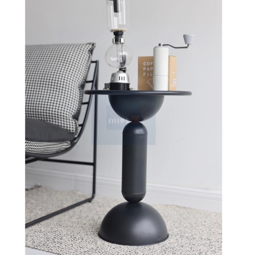 免運🔥鐵桌幾何小茶几 户外桌 洛克工業風圓桌 鬱金香圓桌 圓桌鐵桌 白日夢想傢俱店置物架 咖啡桌 复古侘寂-細節圖6