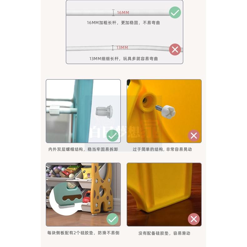 免運 玩具架 兒童玩具收納架 置物架 玩具架 玩具收納櫃客厅神器玩具架婴幼儿储物置物整理柜-細節圖7