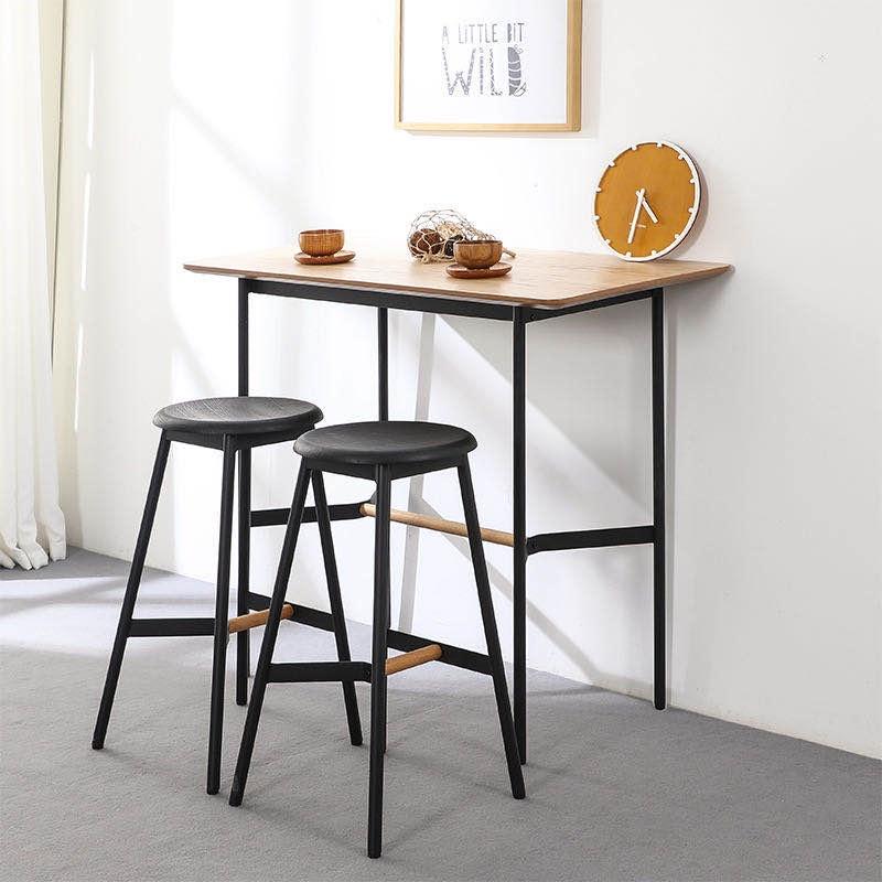 中島椅 吧檯椅 復古椅子 木椅 高腳椅 高腳凳 餐椅 訂製椅子 靠背椅吧桌吧台椅家用小户型lofe工业风铁椅-細節圖7