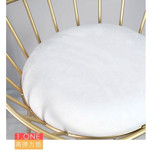 免運🔥IG網美金色椅 中島椅 75CM 高款铁椅 吧檯椅 高腳椅餐廳 酒吧擺設計 工業風款隔断台靠窗輕奢高腳凳-細節圖5