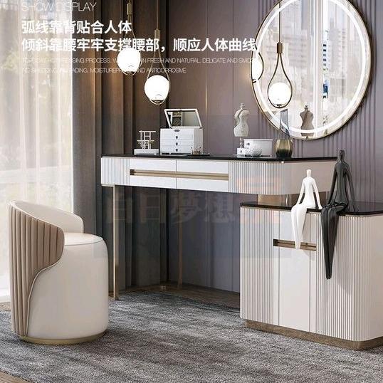 免運🔥梳妝凳 化妝椅 椅子 凳子 臥室簡約小戶型家用帶靠背網紅化妝凳 臥室化妝凳 靠背化妝凳 換鞋凳 休閒椅-細節圖4