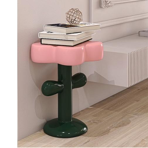 免運花朵茶几 郁金香桌 白日夢想傢俱店 可愛美式無印普普風 玫瑰凳子奶油风落地擺件客廳沙發旁家居房間軟裝飾品-細節圖2