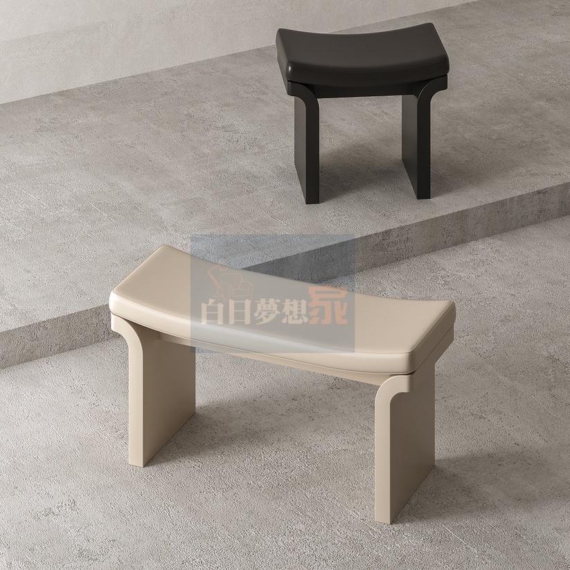 免運🔥工業風皮革長凳 換鞋椅餐桌長椅 白日夢想傢俱店換鞋凳子實木長椅/椅子/長條凳 軟包坐墊皮质木凳 矮凳玄關椅 皮椅-細節圖2