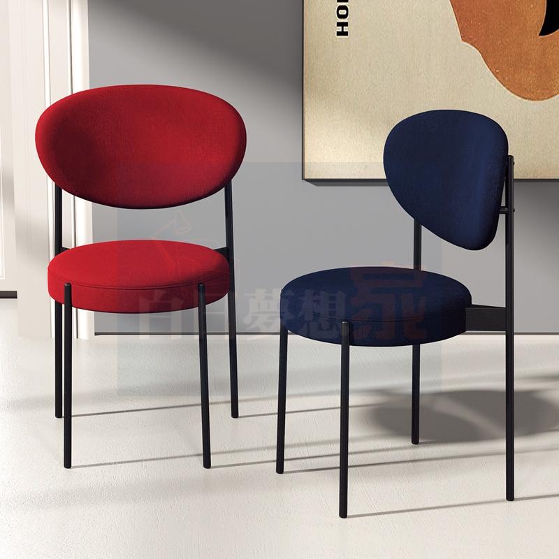 鐵腳餐椅 靠背椅 復古工業風咖啡廳椅子loft餐廳酒吧金屬鐵椅 沉穩皮革鐵黑腳餐椅 民宿家具店家-細節圖4