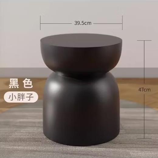 免運!INS奶油風邊桌 白色茶几 小圓幾 北歐設計師邊幾 民宿沙發小茶幾 網紅小茶几 手工打磨痕跡藝術侘寂風輕奢邊幾-細節圖8