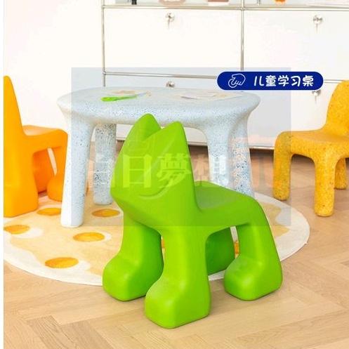 北歐狐狸兒童椅動物卡通矮凳幼稚園網紅寶寶玩具小凳子卡通座椅換鞋凳可愛動物造型椅穿鞋椅 椅凳 兒童椅-細節圖2