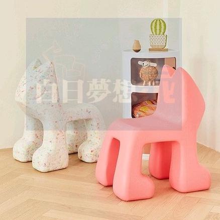 北歐狐狸兒童椅動物卡通矮凳幼稚園網紅寶寶玩具小凳子卡通座椅換鞋凳可愛動物造型椅穿鞋椅 椅凳 兒童椅-細節圖3