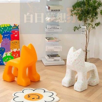 北歐狐狸兒童椅動物卡通矮凳幼稚園網紅寶寶玩具小凳子卡通座椅換鞋凳可愛動物造型椅穿鞋椅 椅凳 兒童椅-細節圖8