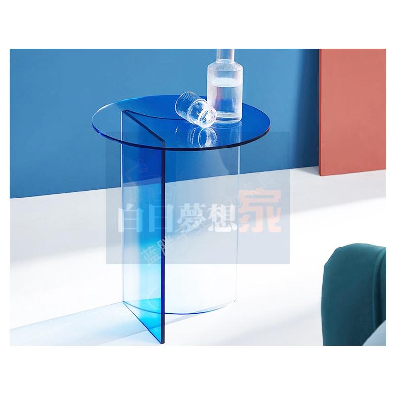 亞克力小圓桌 簡約小茶几 家用客廳沙發桌 白日夢想傢俱店 无印风圓形小邊桌 迷你茶几 迷你桌 兩用 邊桌 NB筆電桌 床-細節圖5