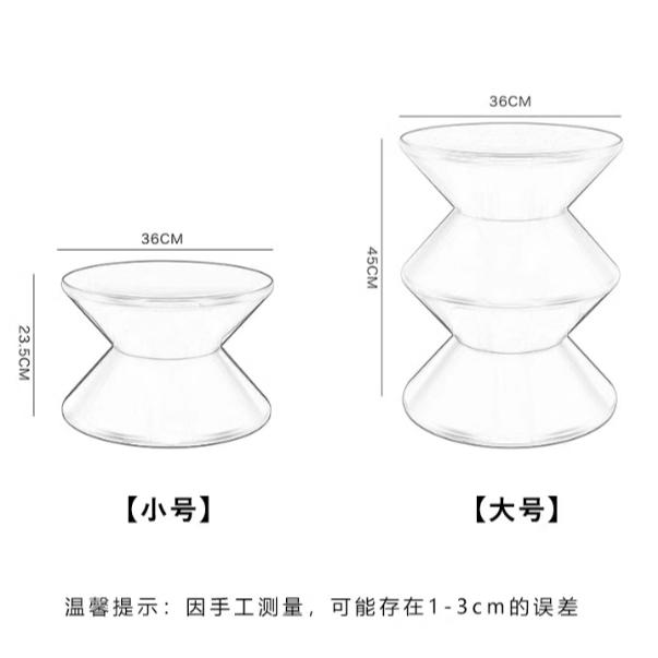 ins風網紅設計師矮凳 圓凳戶外椅防水椅塑膠椅小戶型凳子 邊桌邊几 家用客廳換鞋坐凳 創意塑膠沙漏凳子-細節圖8