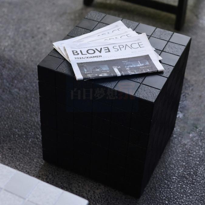 極簡方形茶几 黑銀雙色方塊設計 咖啡桌邊桌角几邊几 咖啡廳/客廳/民宿 工作室/畫廊 可叠放 白日夢想家具店-細節圖4