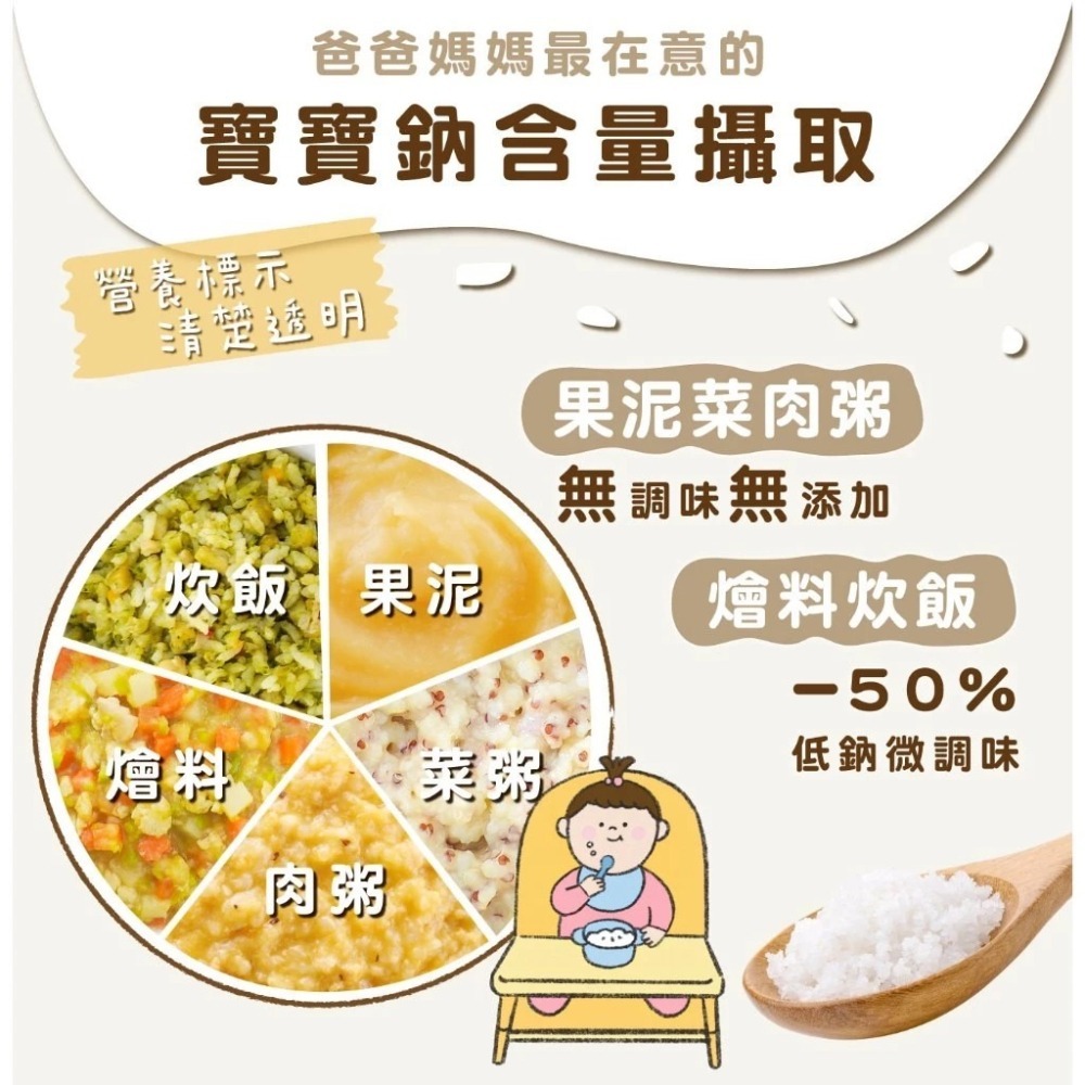 芽米寶貝嬰幼兒副食品(120gx2包) 無調味寶寶粥 蔬菜肉肉營養粥❤陳小甜嬰兒用品❤-細節圖5