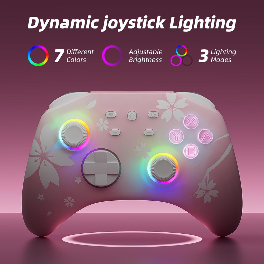 Mytrix Switch 櫻花手把 附充電座 可用Switch/Windows PC/Steam Deck/-細節圖2
