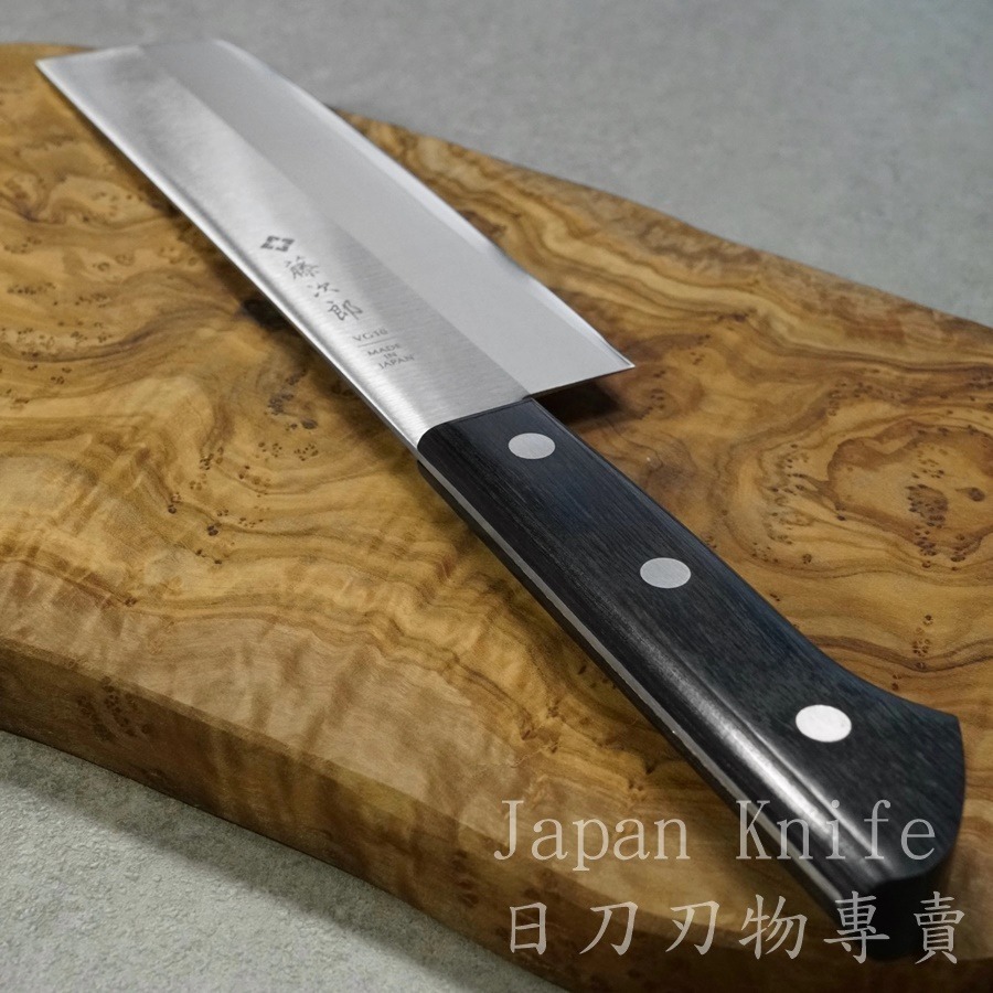 [國際直送]藤次郎F-315 BASIC 鈷合金DP三層夾鋼(3釘)VG10 薄刃 165mm-細節圖2