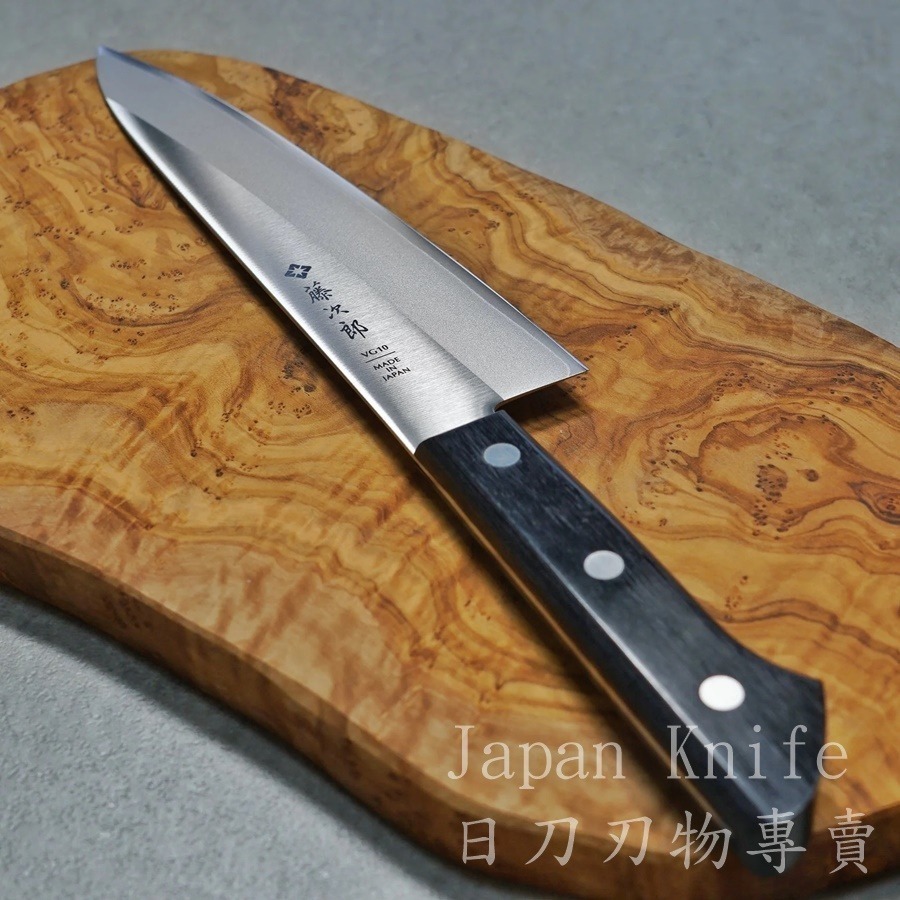 [國際直送]F-317藤次郎VG10牛刀 (3釘) BASIC DP鈷合金不鏽鋼 廚刀 200mm-細節圖2