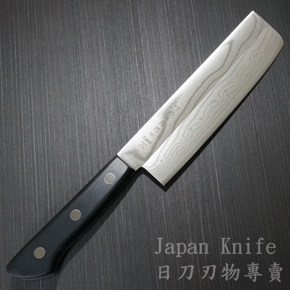 [國際直送]藤次郎薄刃DP大馬士革VG10菜切F-330 日本菜刀原裝進口165mm-細節圖2