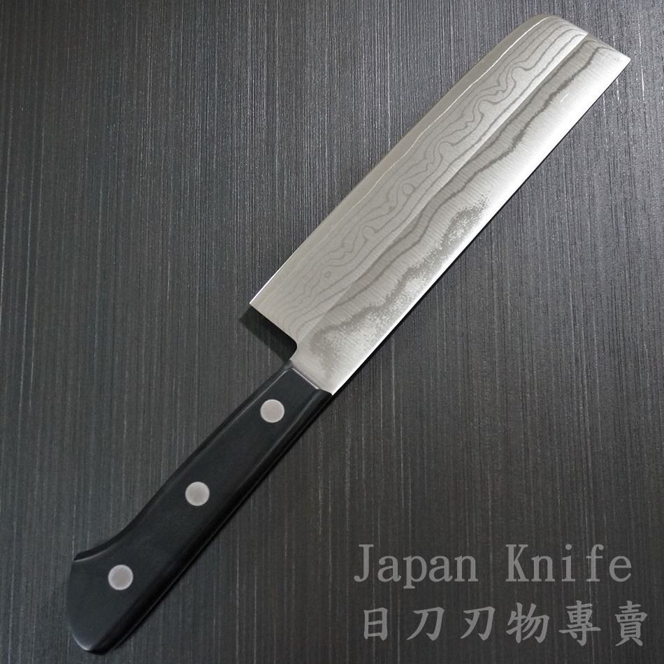 [國際直送]藤次郎薄刃DP大馬士革VG10菜切F-330 日本菜刀原裝進口165mm-細節圖4