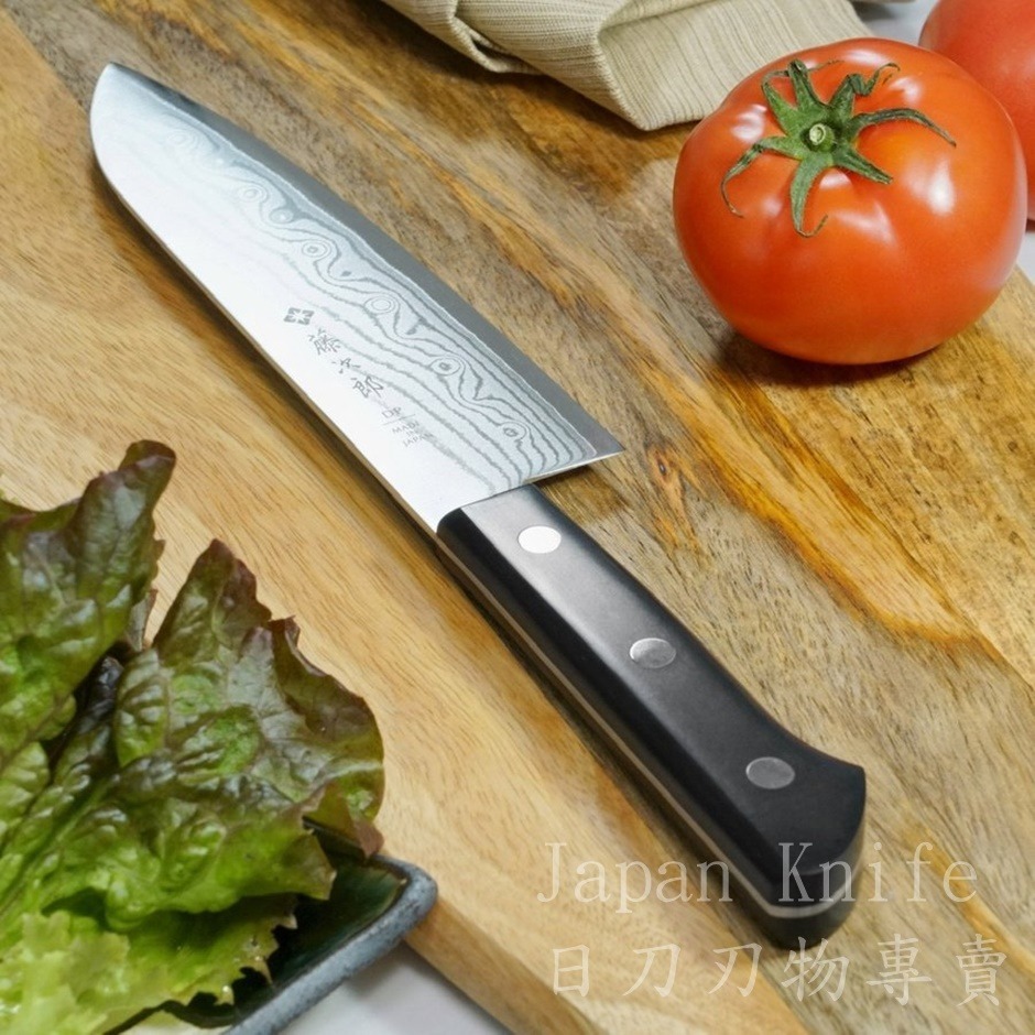[國際直送]藤次郎F-331三德刀DP大馬士革 37層 VG10 170mm-細節圖2
