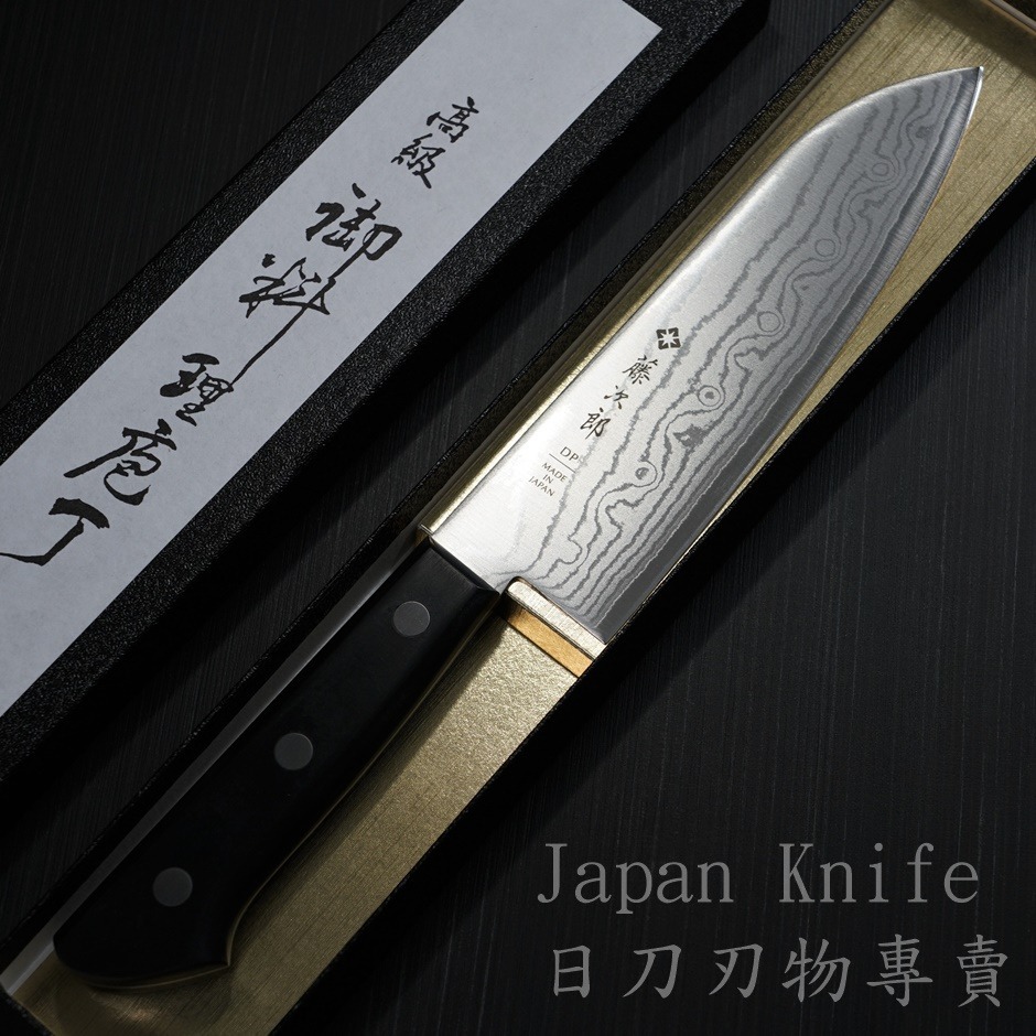 [國際直送]藤次郎F-331三德刀DP大馬士革 37層 VG10 170mm-細節圖8