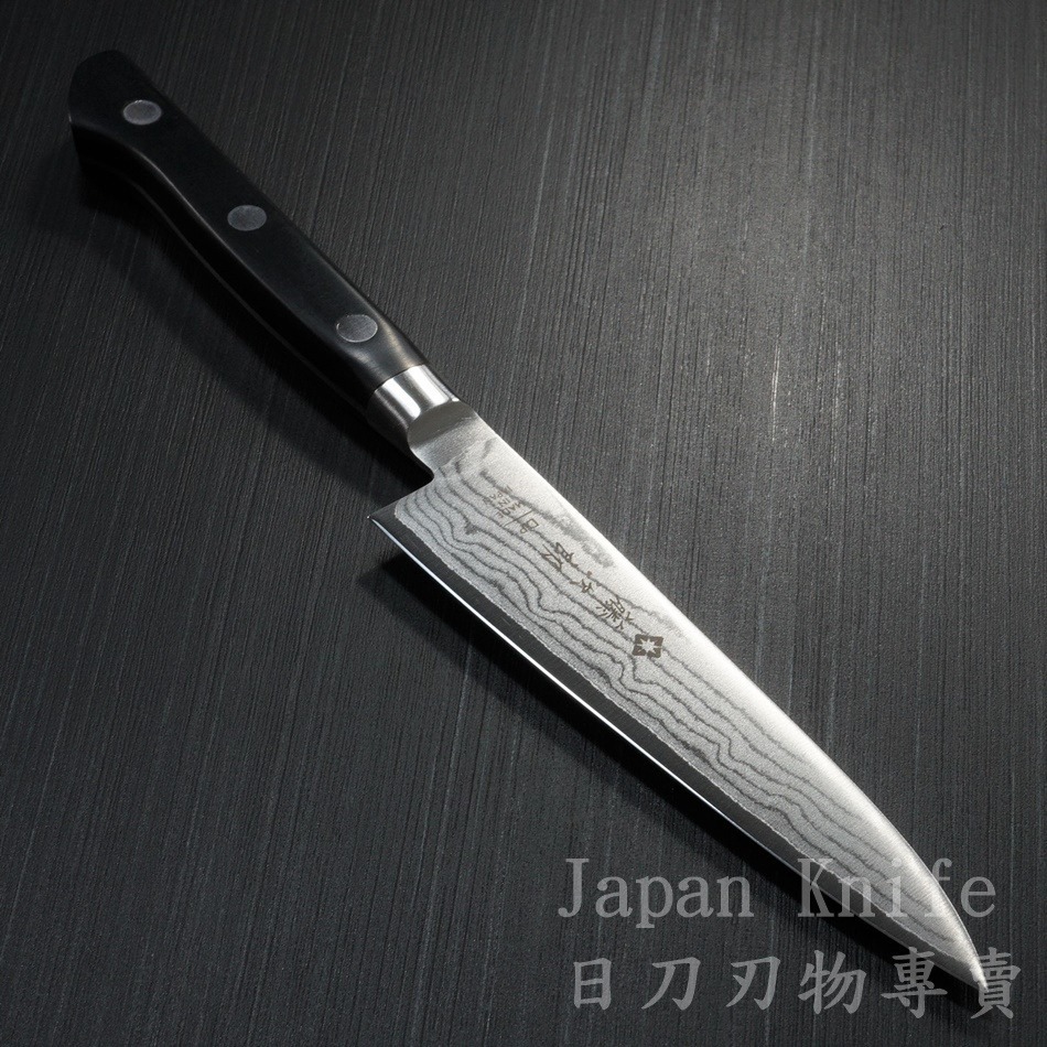 [國際直送]藤次郎 小刀 F-650 F-651 37層大馬士革鋼VG10 霞流 120mm 150mm-細節圖3