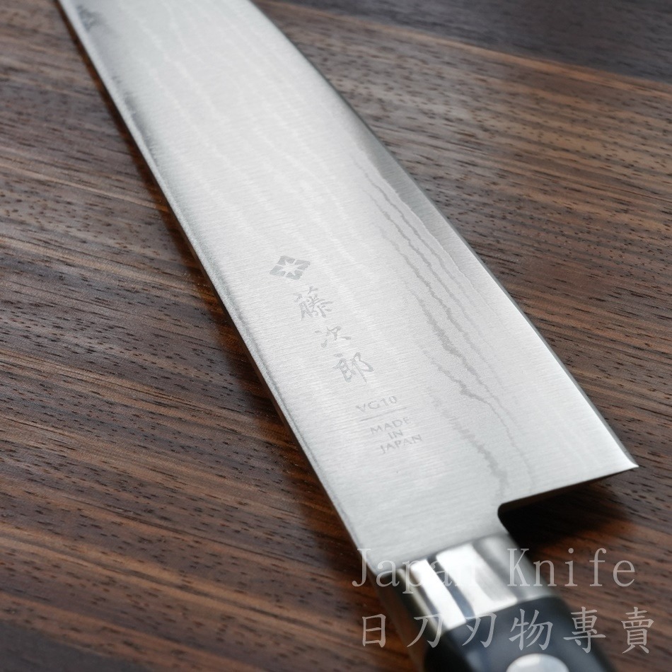 [國際直送]藤次郎 F-654~657 37層大馬士革鋼VG10 霞流 牛刀-細節圖10
