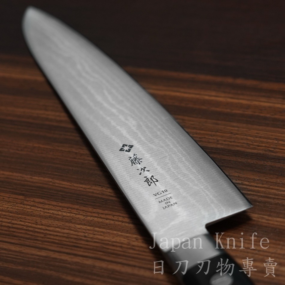 [國際直送]藤次郎 F-654~657 37層大馬士革鋼VG10 霞流 牛刀-細節圖11
