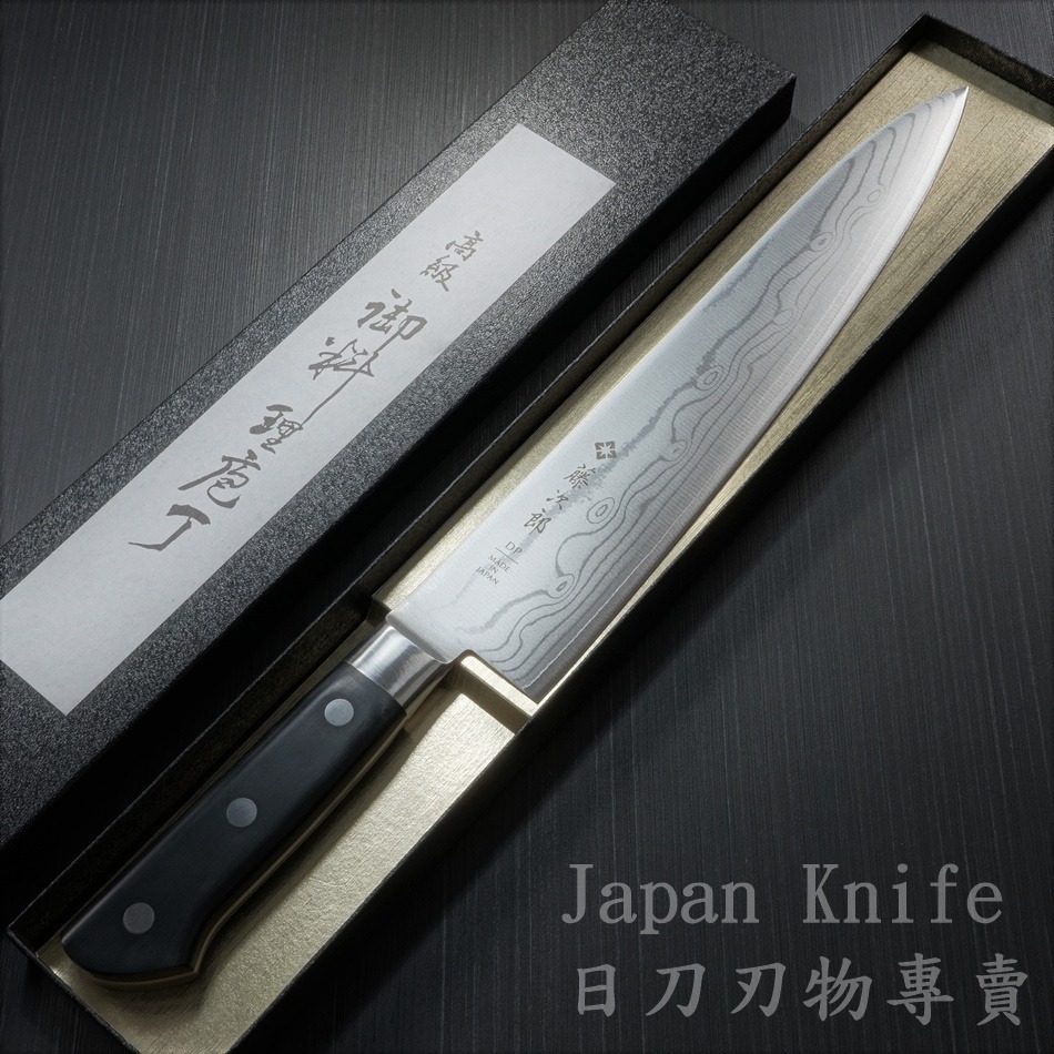 [國際直送]藤次郎 F-654~657 37層大馬士革鋼VG10 霞流 牛刀-規格圖11