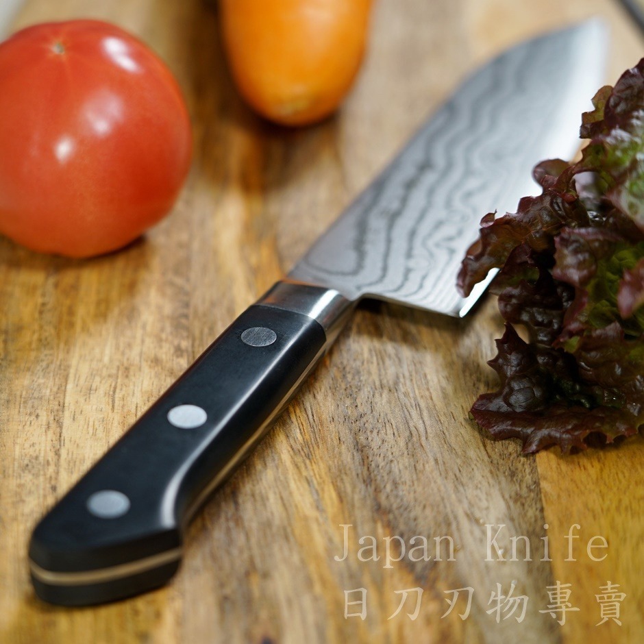 [國際直送]藤次郎 F-659 37層大馬士革鋼VG10 霞流 三德 170mm-細節圖4