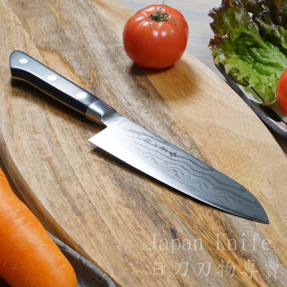 [國際直送]藤次郎 F-659 37層大馬士革鋼VG10 霞流 三德 170mm-細節圖6