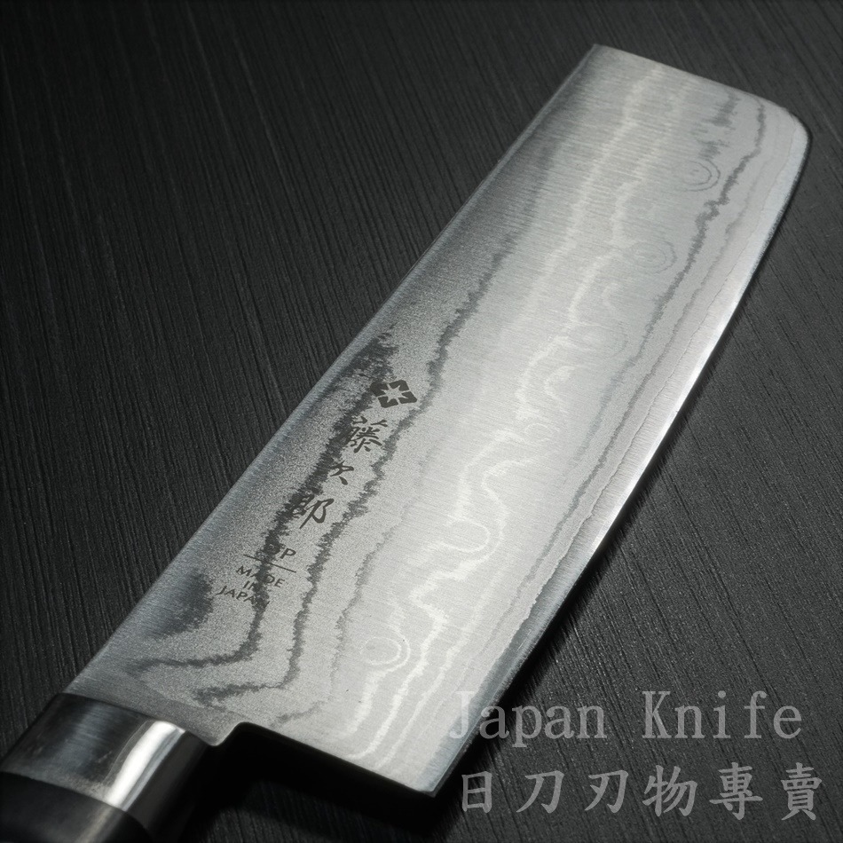 [國際直送]藤次郎 F-660 37層大馬士革鋼VG10 霞流 菜切/薄刃 165mm-細節圖6