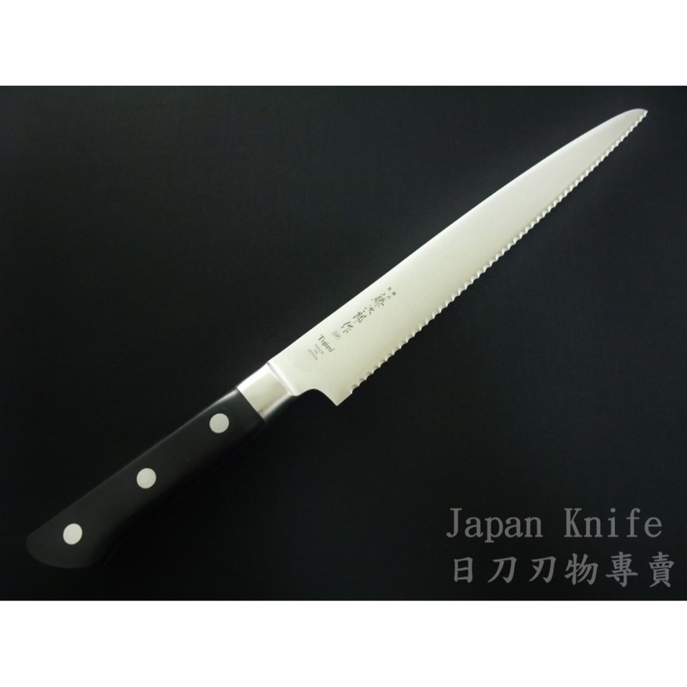 [台灣有貨]藤次郎麵包刀 F-828 DP鈷合金3層VG10不鏽鋼 麵包 鋸齒刀 鋸齒 烘焙工具 215mm-細節圖2