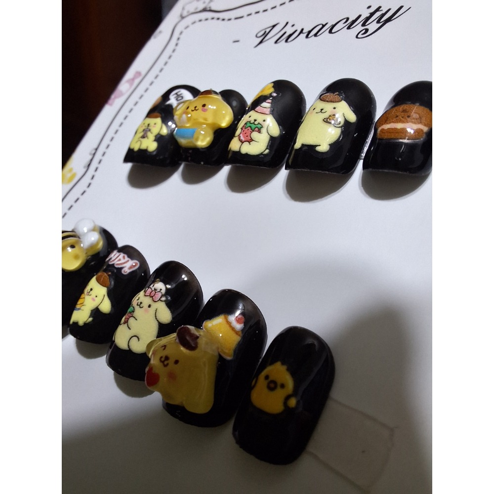 S碼/手工穿戴甲💐日常款，台灣現貨，可敲鍵盤⌨️能重複佩戴🌹送工具包-細節圖5