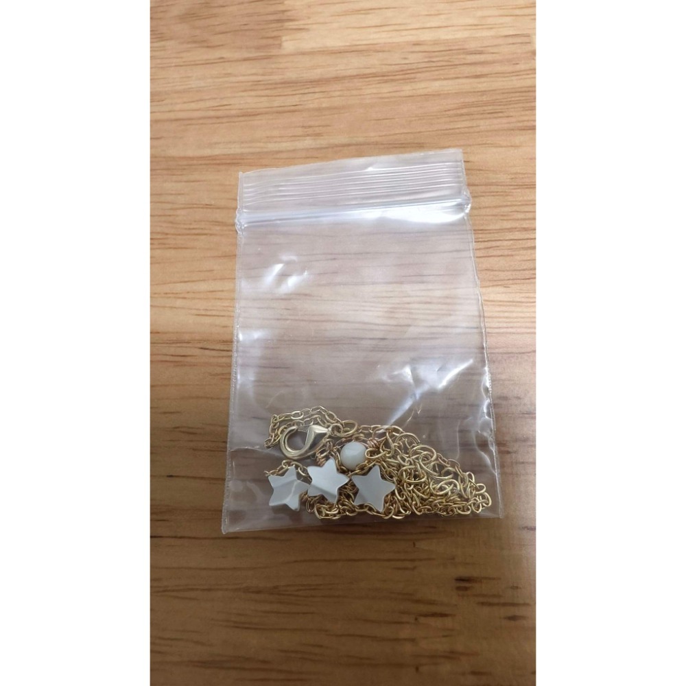 全新現貨 泰國 泰國清邁 清邁市集 珍珠家 貝殼 星星項鍊 鍍K18金-細節圖2