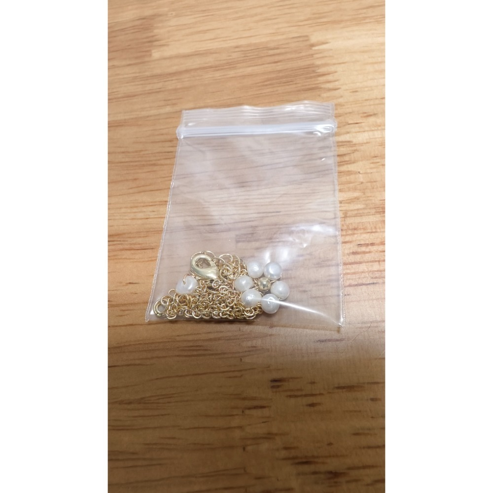 全新現貨 泰國 泰國清邁 清邁市集 真心市集 珍珠家 珍珠 小花 項鍊 鍍K18金-細節圖2