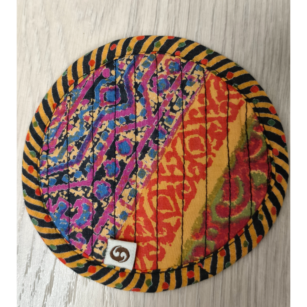 全新正品現貨 印度 花布 杯墊 印度製-細節圖2