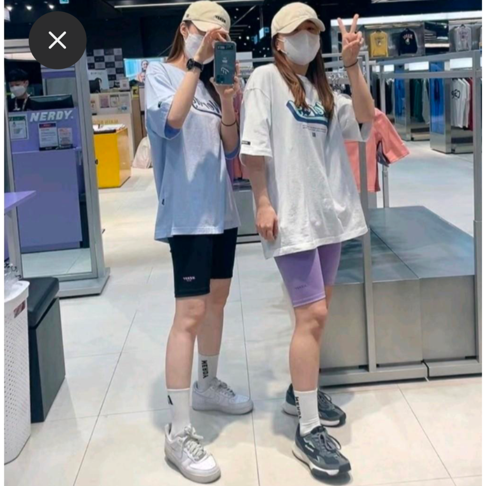 全新現貨 韓國 Nerdy 單車褲 五分褲 L 830元-細節圖3