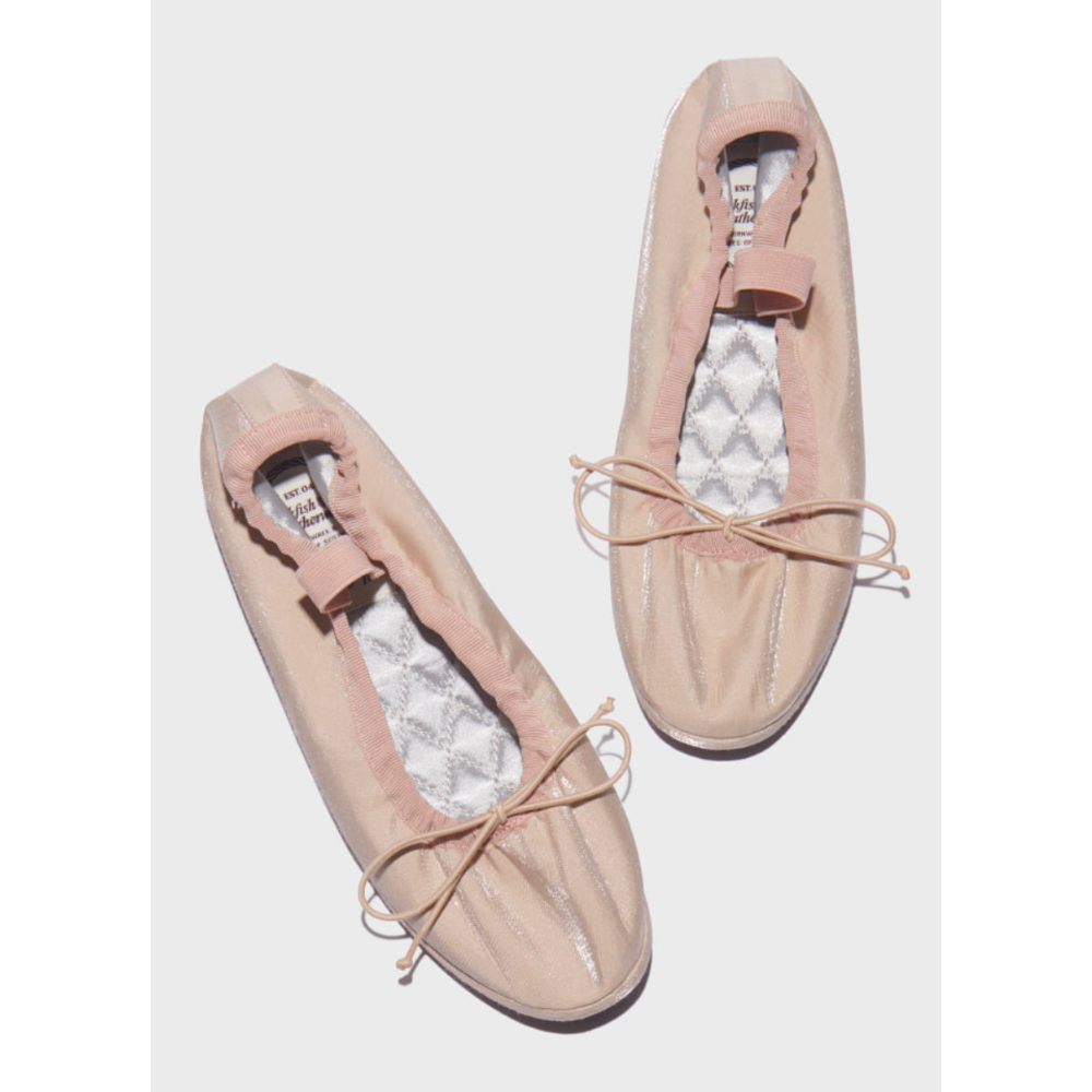 全新現貨 韓國 英國 Rockfish 皺摺芭蕾平底鞋 平底鞋 BEIGE 24號 UK4.5 米色 2500元-細節圖2