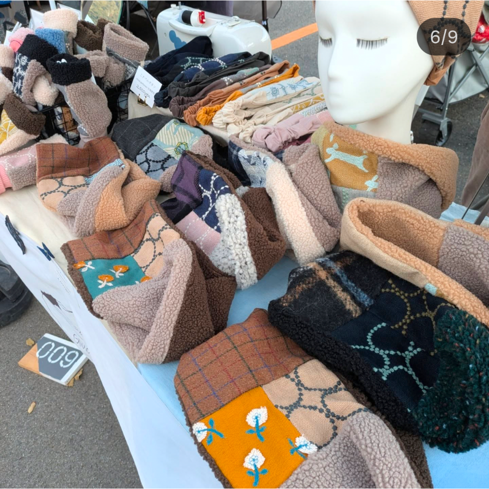 全新現貨 日本 京都 京都市集 職人 手作 gluck handmade 皆川明福袋 皆川明圍巾 皆川明手套 跑兔-細節圖5