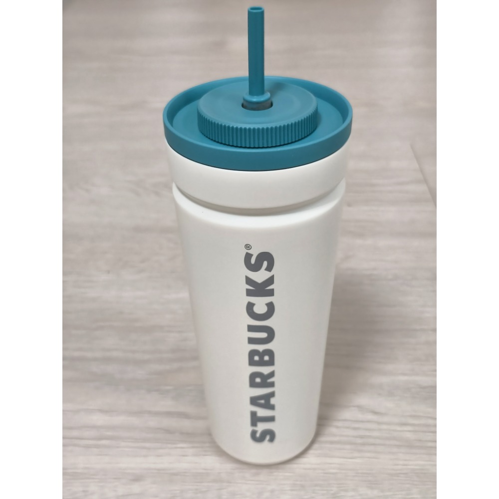 近全新現貨 星巴克 Starbucks 695ml 夏日不鏽鋼杯 冷水杯 隨行杯 不鏽鋼杯 只用過一次 有些許刮痕-細節圖3