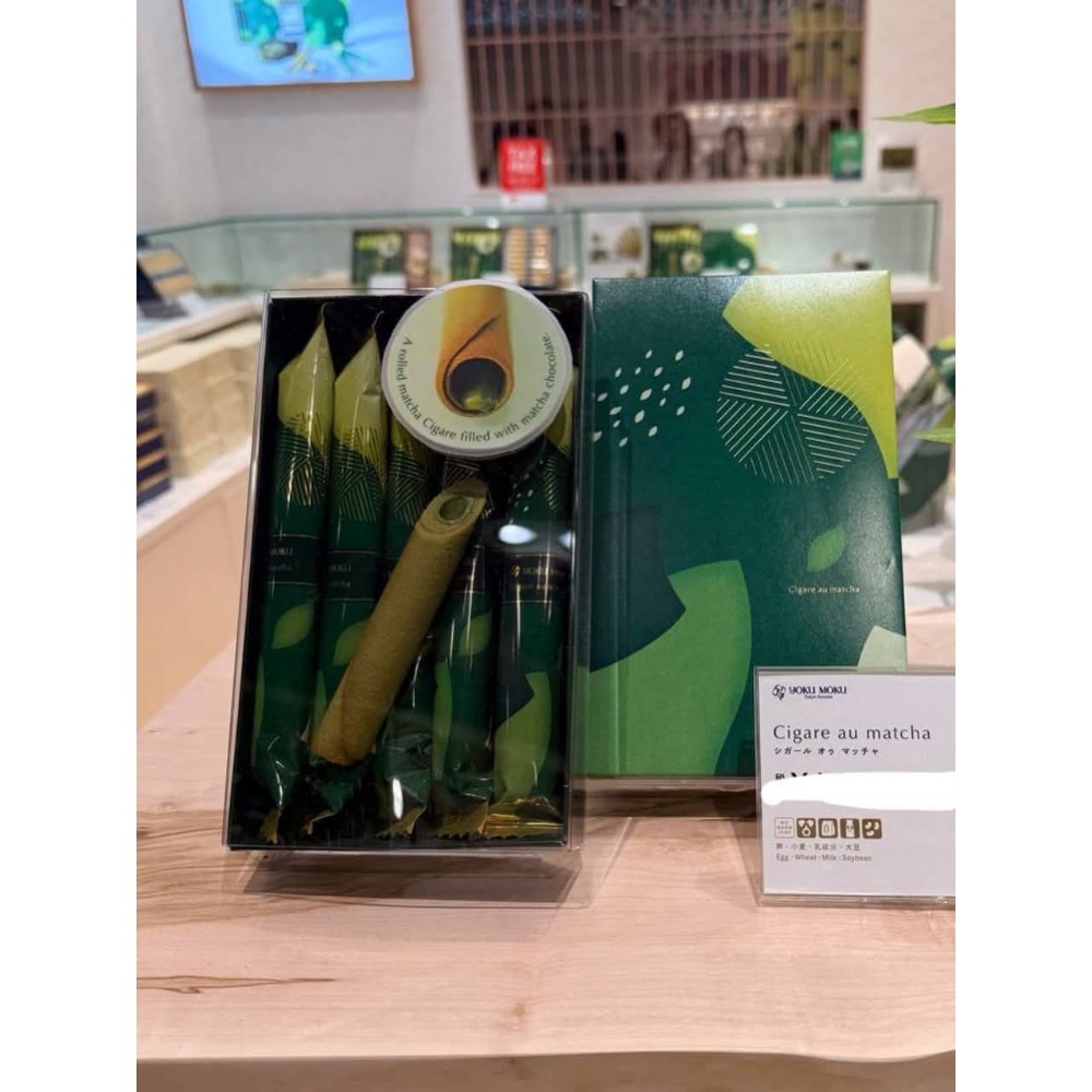 全新現貨 日本 YOKU MOKU 限定 宇治抹茶 抹茶夾心雪茄蛋捲 抹茶蛋捲 4入 拆售 效期2026.08.07-細節圖2