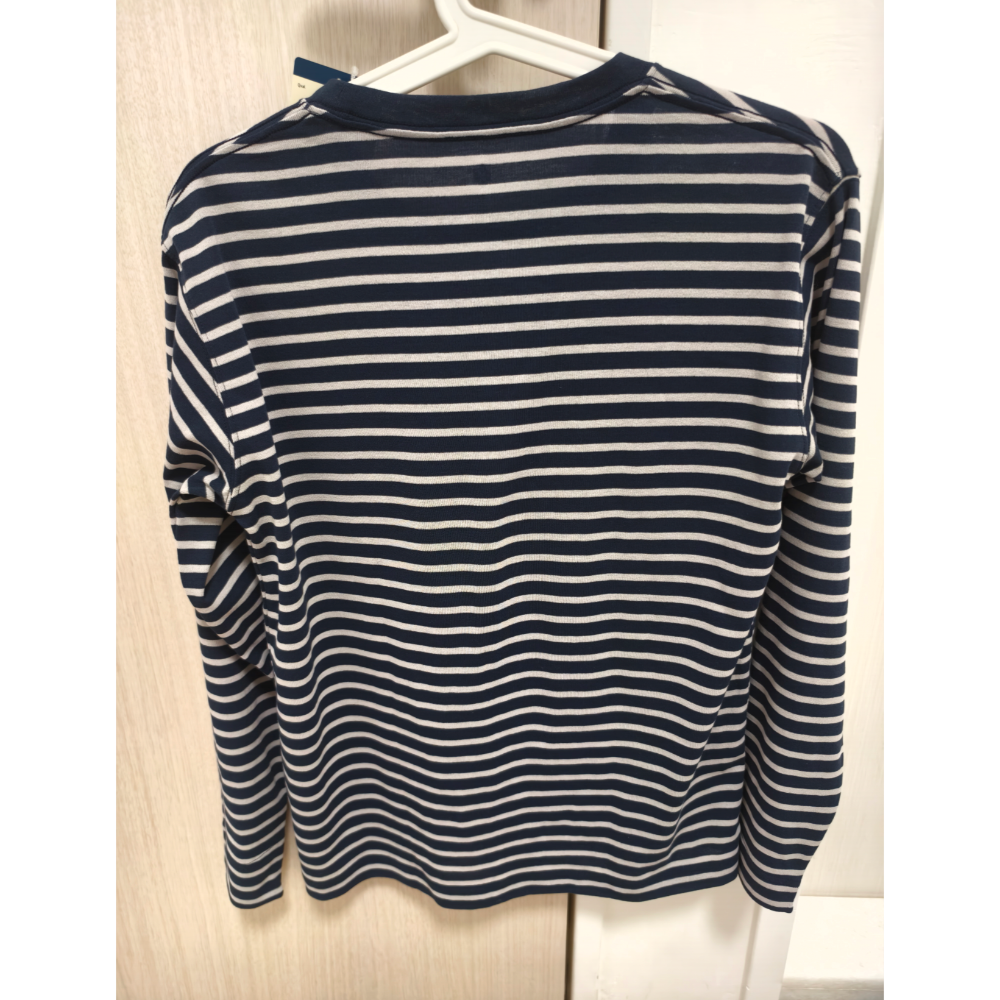 全新現貨 日本 Montbell WIC STRIPE 男款 條紋長袖T S #1104818 男女可穿 日本帶回-細節圖5