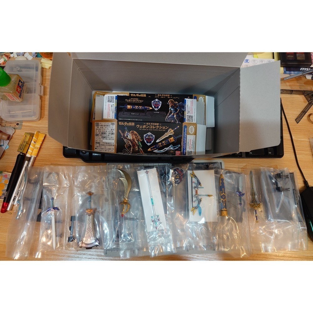 薩爾達傳說 武器組 盒玩 全套 吹風機拆盒-細節圖3