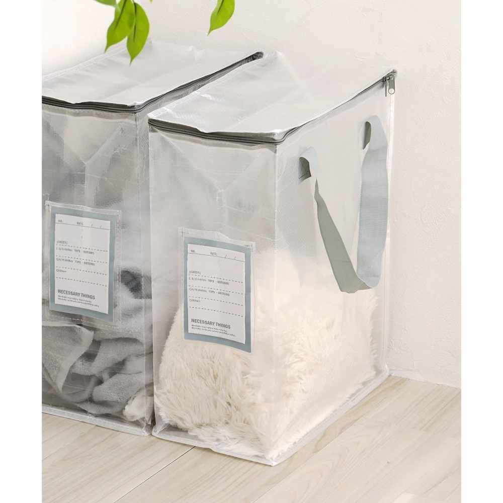 ⭐️現貨⭐️3COINS 透明收納袋L/直式L/大收納袋LL⭐️-規格圖3