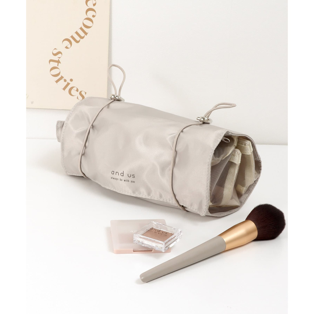 ⭐️現貨⭐️日本 3COINS 可拆式化妝包(米/灰)⭐️-細節圖2