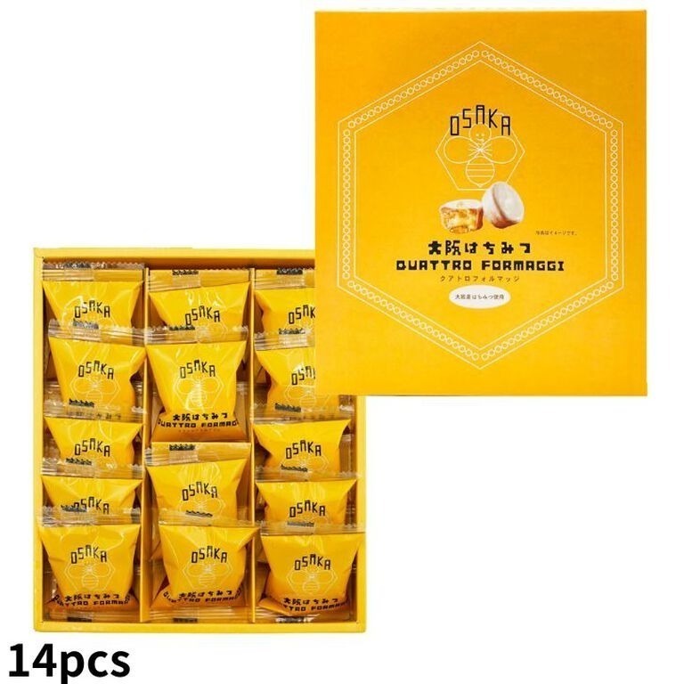 ⭐️預購4/28寄出⭐️QUATTRO FORMAGGI 大阪産蜂蜜ｘ4種起司燒果子⭐️-規格圖2