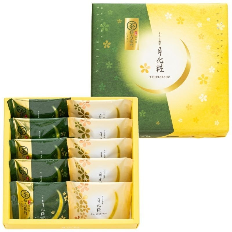 牛奶饅頭6入+伊右衛門抹茶饅頭6入