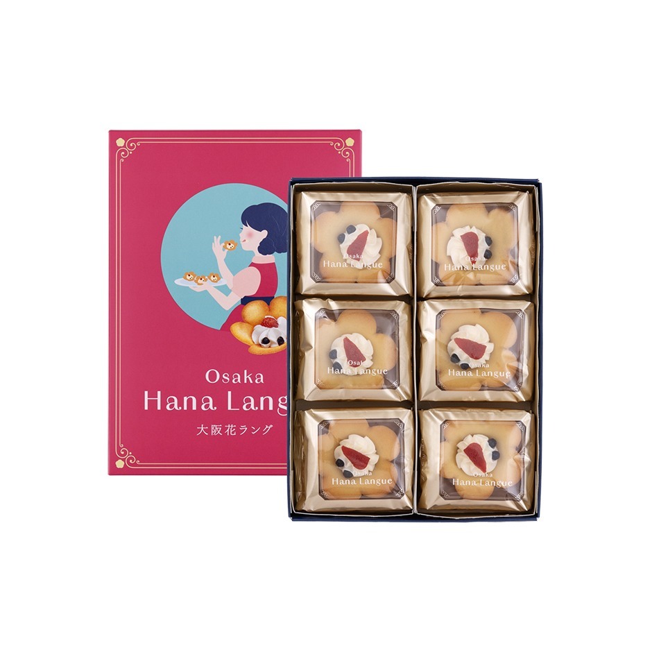 ⭐️預購2/3寄出⭐️あみだ池大黒  大阪花ラング 花朵餅乾 伴手禮⭐️-規格圖1