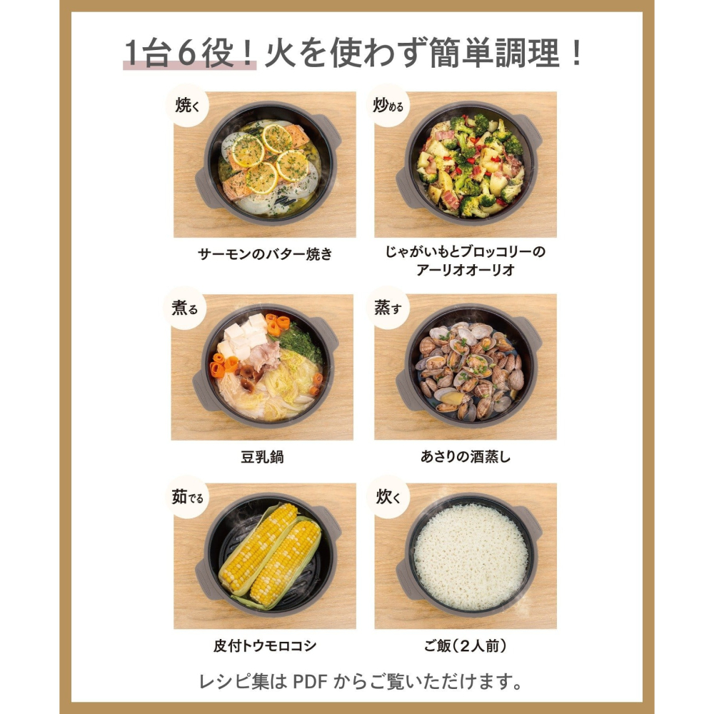 ⭐️現貨⭐️3COINS 6合1深度微波烤盤 1.1L⭐️-細節圖2